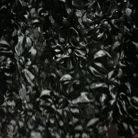 Beautiful dark blue flower sequin dress - Picture 3 of 4